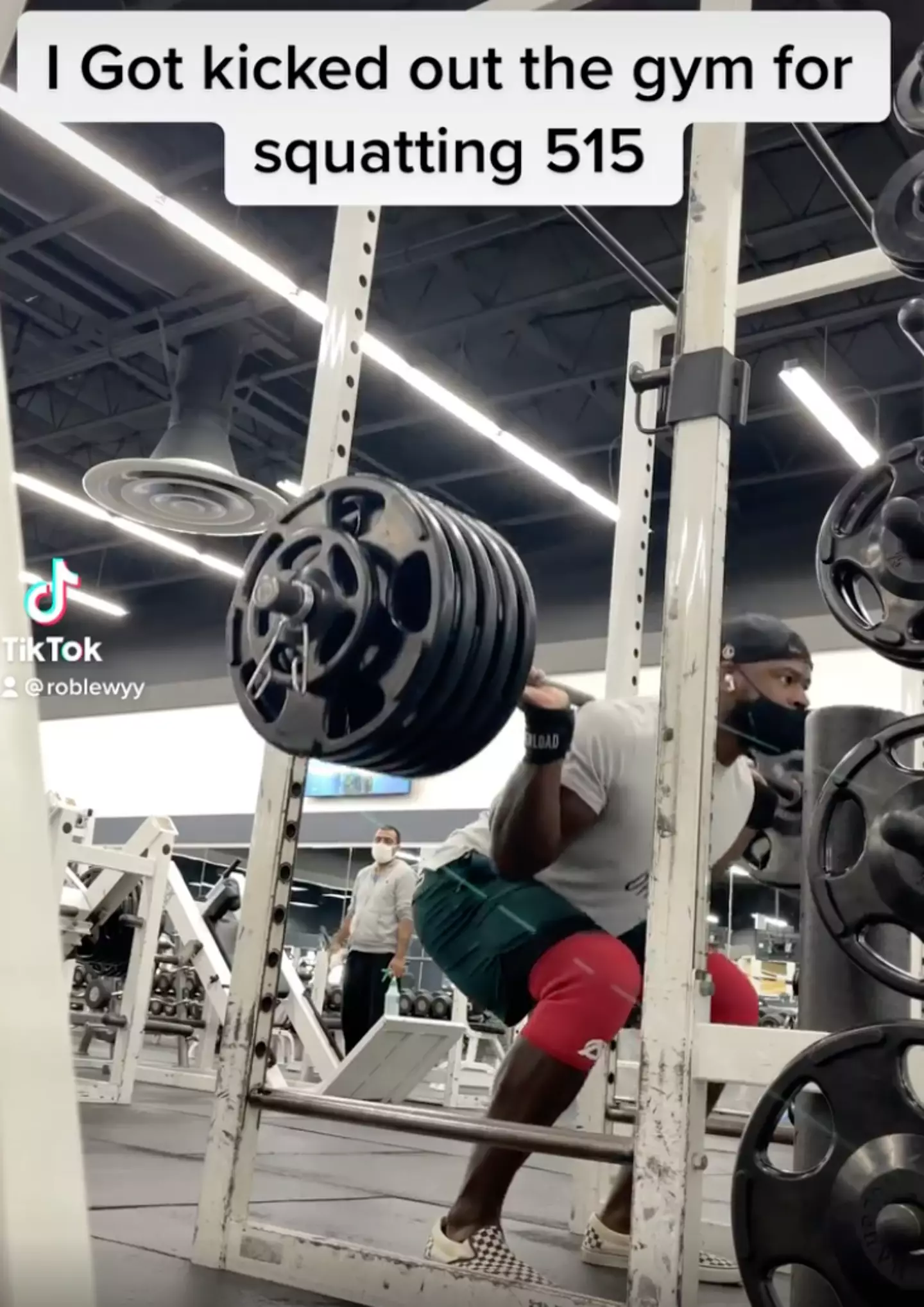 This power lifter got kicked out of the gym for lifting too much.