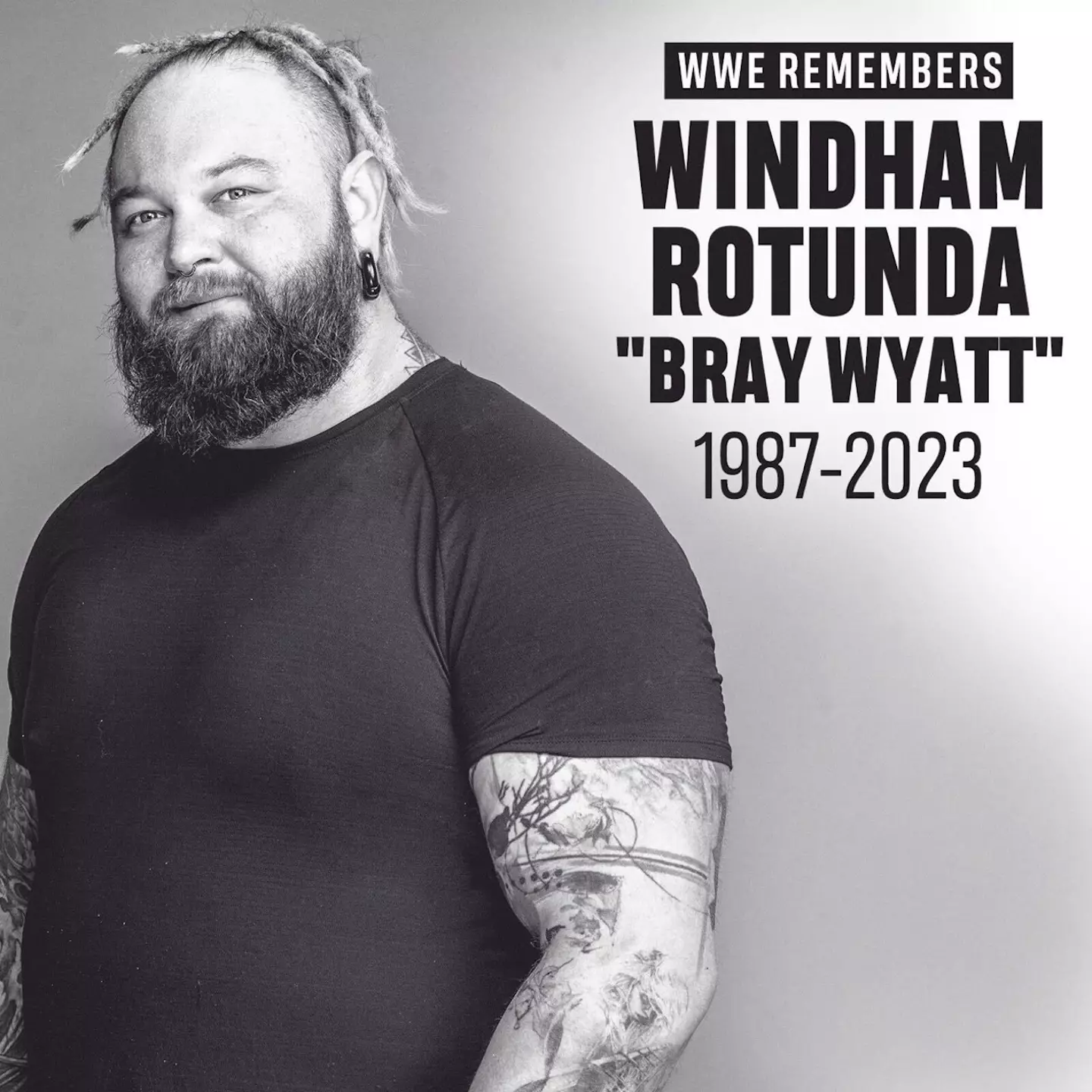 WWE star Bray Wyatt suddenly passed away on Thursday, August 24 at the age of 36.