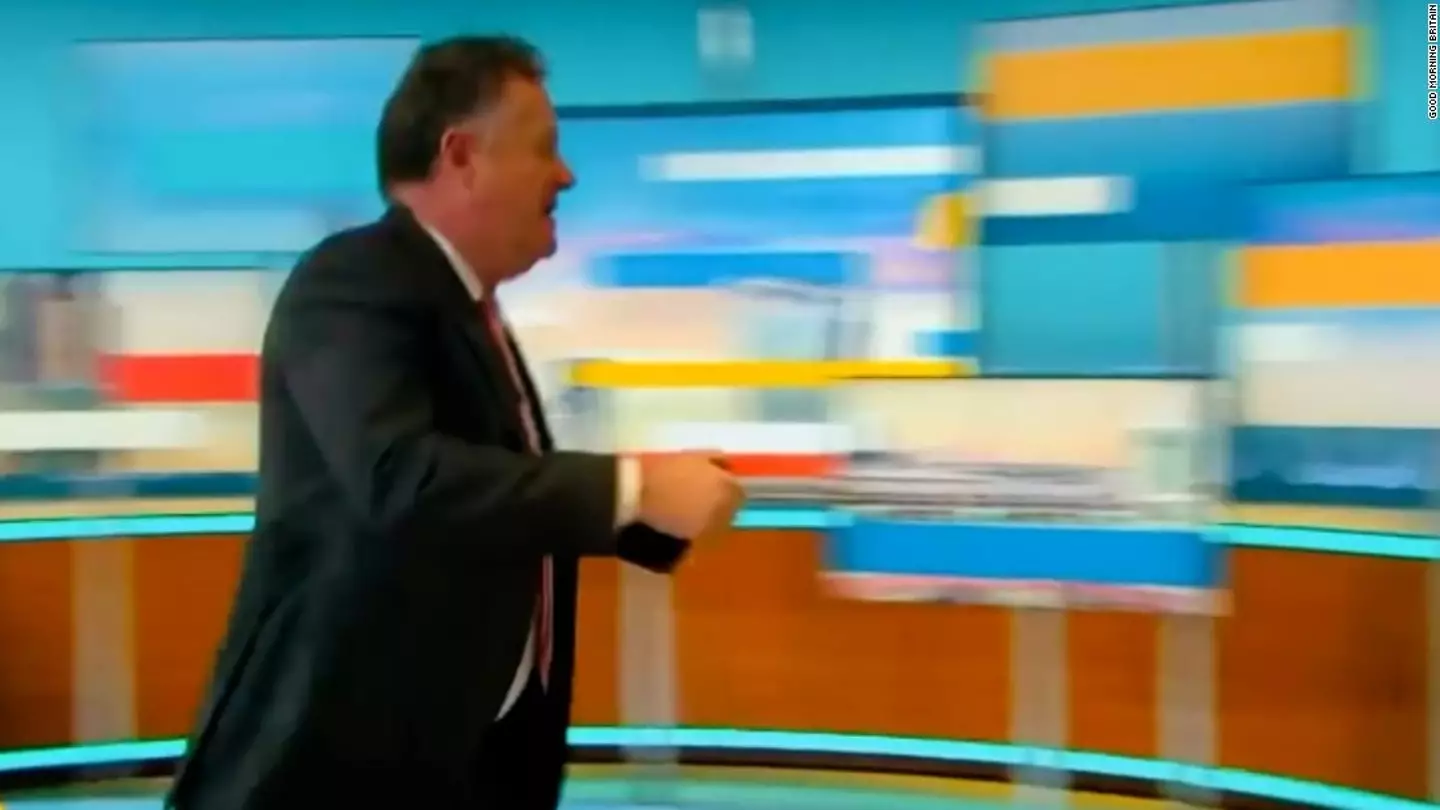 Piers Morgan stormed off the set of This Morning.