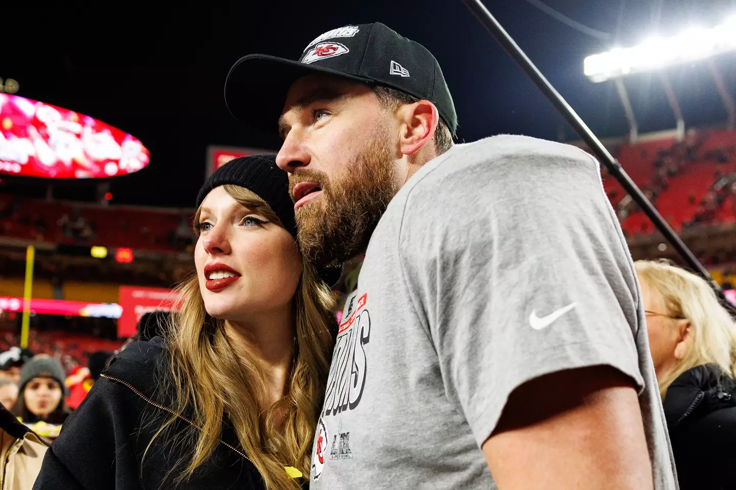All eyes on the big couple (Brooke Sutton/Getty Images)