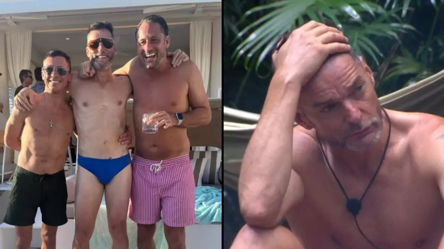 I'm A Celeb dramatic weight loss shown as Fred, Frankie and Nick take photo after leaving camp