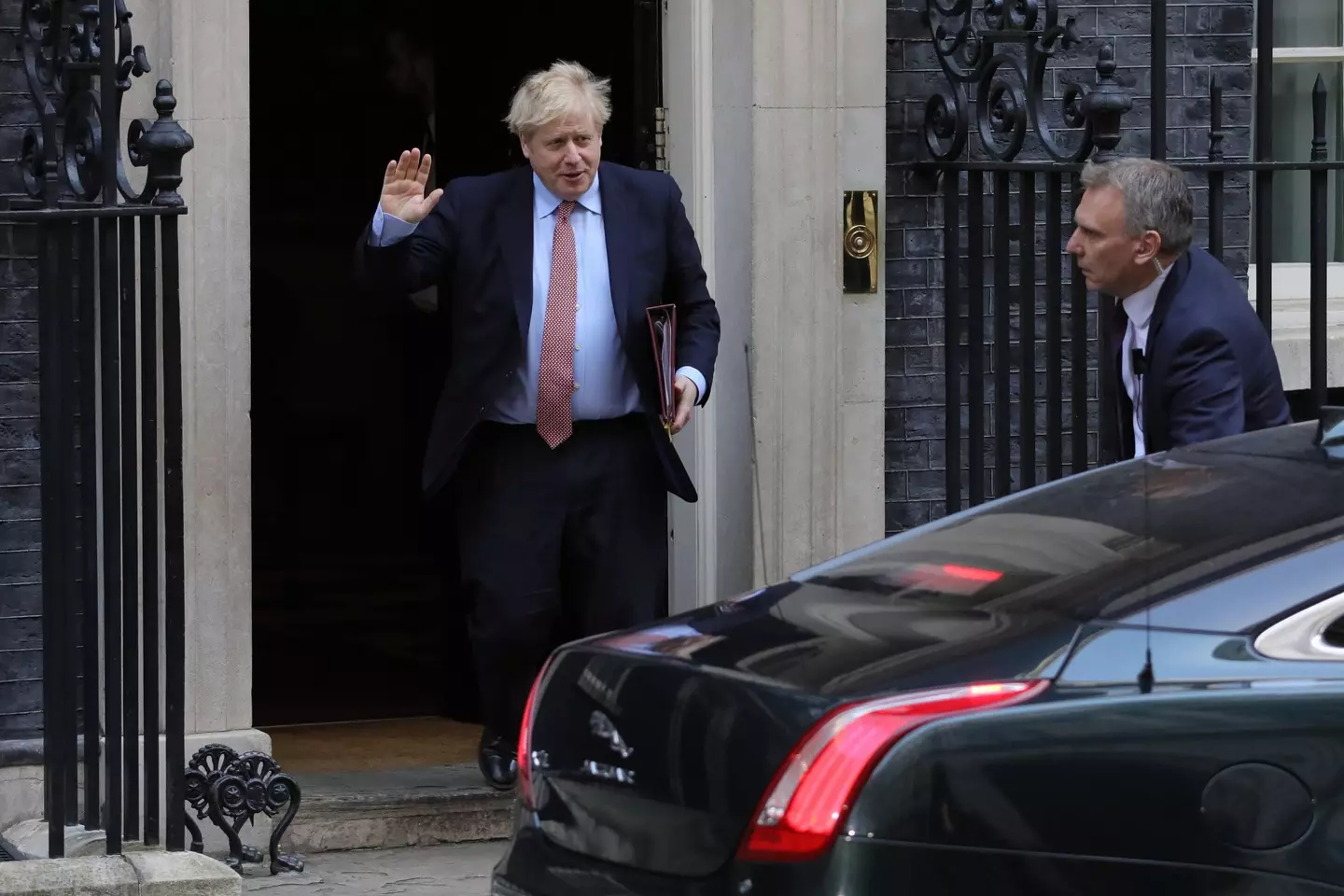 Johnson is resigning as the leader of the country.