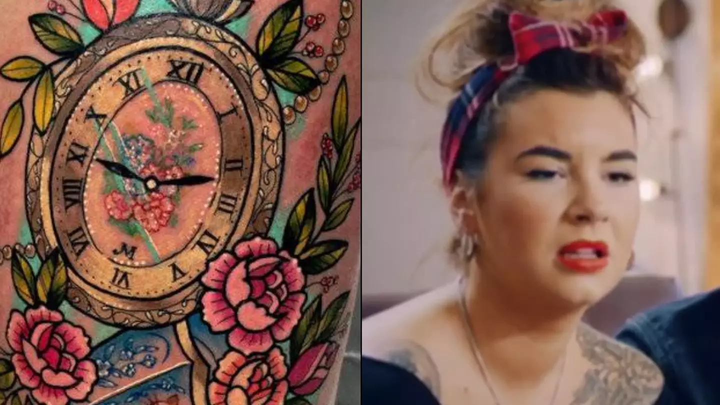 Tattoo Fixers viewers pointed out major mistake on clock tattoo woman got on the show