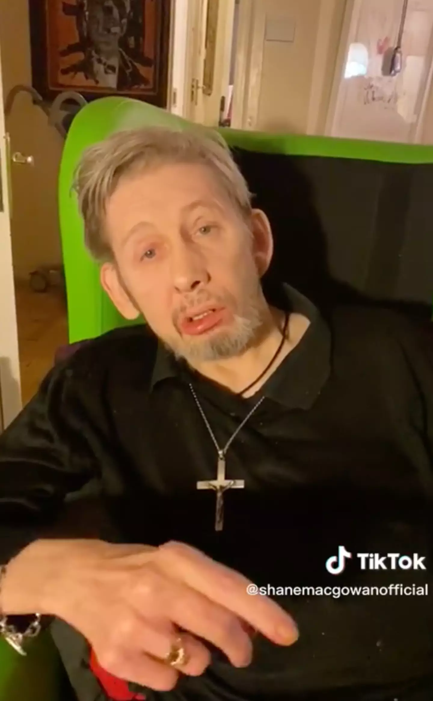 Shane MacGowan shared his first video on TikTok.