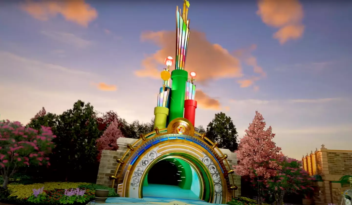 The entrance to Super Nintendo World.