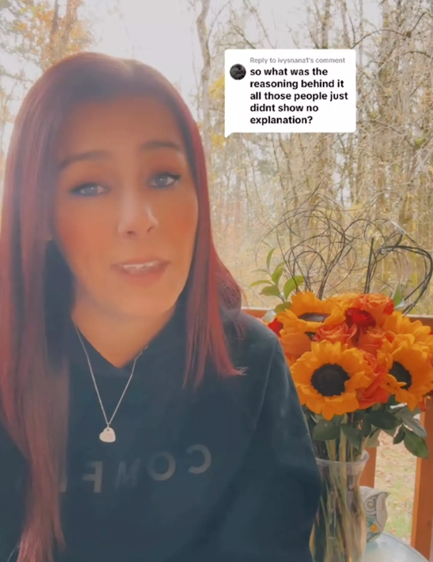 She had no idea why so many people didn't show up (TikTok/kalina_marie_23)