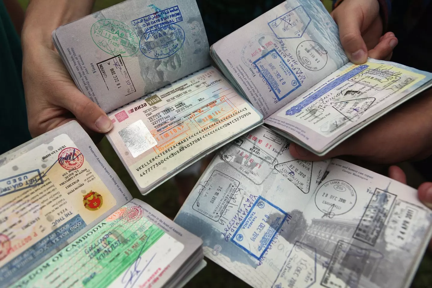 The annual ranking is released by the Henley Passport Index (Wendy Maeda/The Boston Globe via Getty Images)