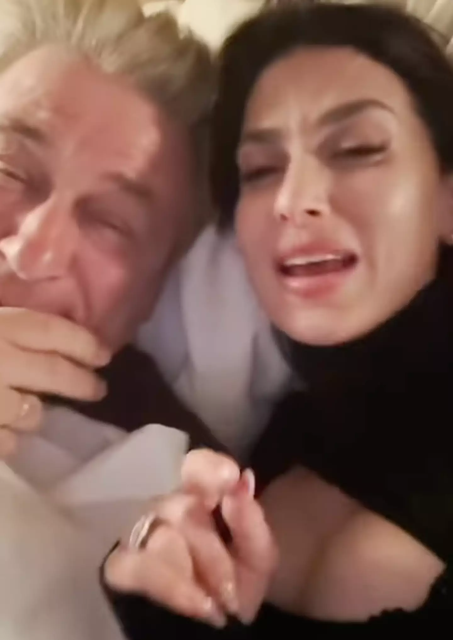 The pair seemed to be over all the drama in the Instagram video (Instagram/@hilariabaldwin)