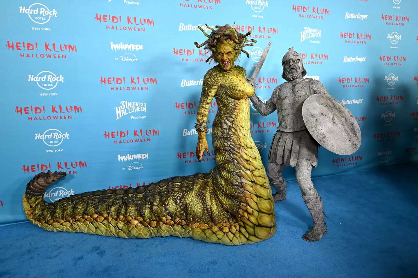 Heidi Klum and her husband Tom Kaulitz stunned fans with their costumes at her annual Halloween bash (Noam Galai/Getty Images for Heidi Klum Halloween)