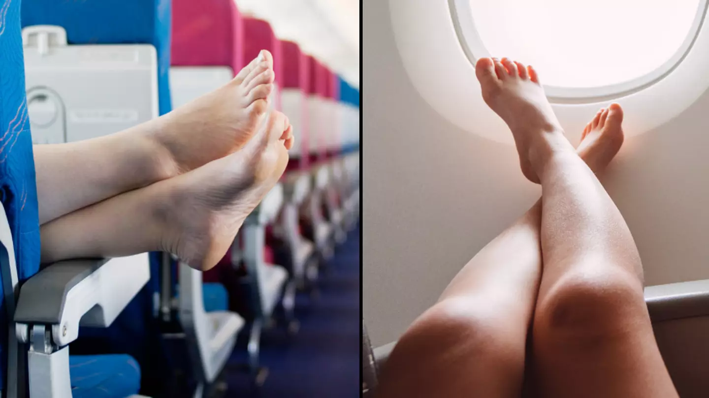 Flight attendant explains grim reason why you should never take your shoes off on a plane