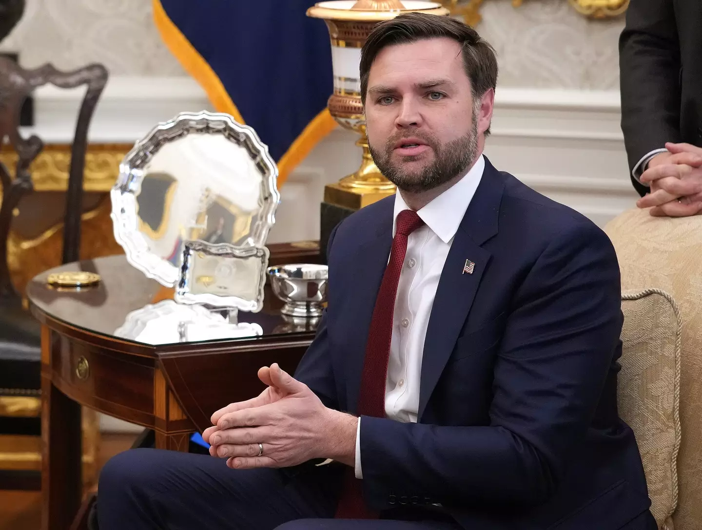 Vance has claimed he wasn't actually talking about the UK or France, so which country was it JD? (Andrew Harnik/Getty Images)