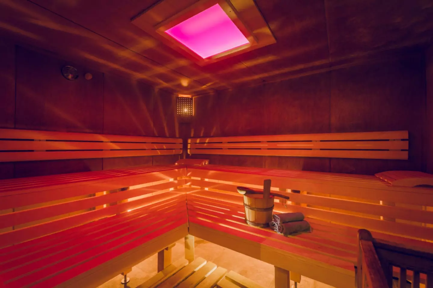 One of Hotel Berghof's other five saunas (LADbible)