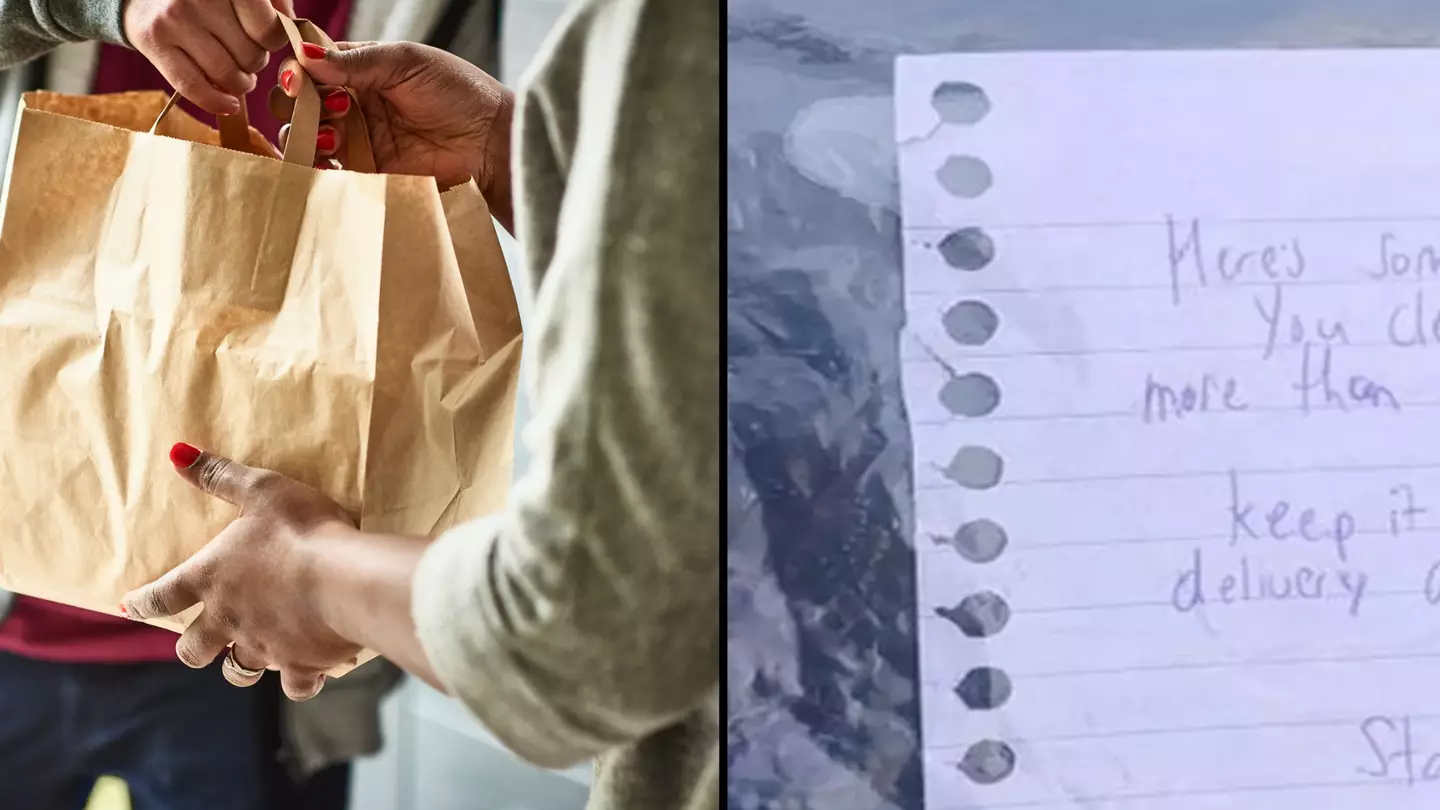 Delivery driver leaves 'passive aggressive' note to customer despite getting £6 tip