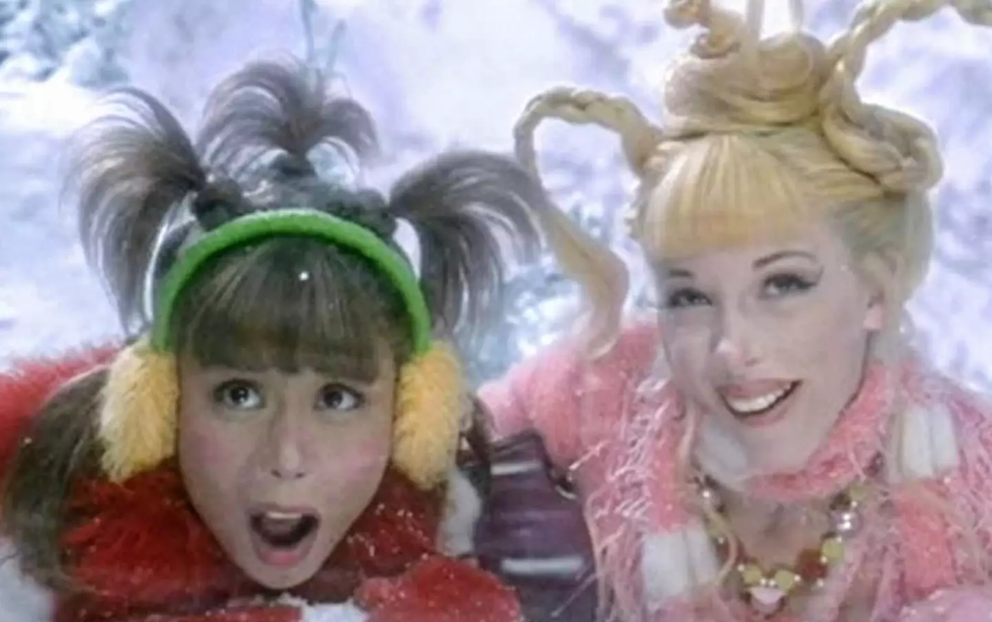 Momsen still had to wear a wig, fake eyelashes and fake teeth though.