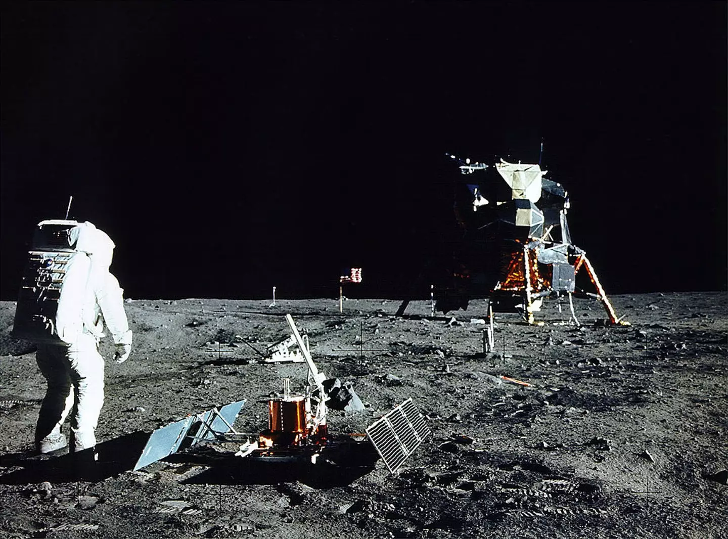 In Sargent's view, this was filmed in a Hollywood studio (NASA/Newsmakers)