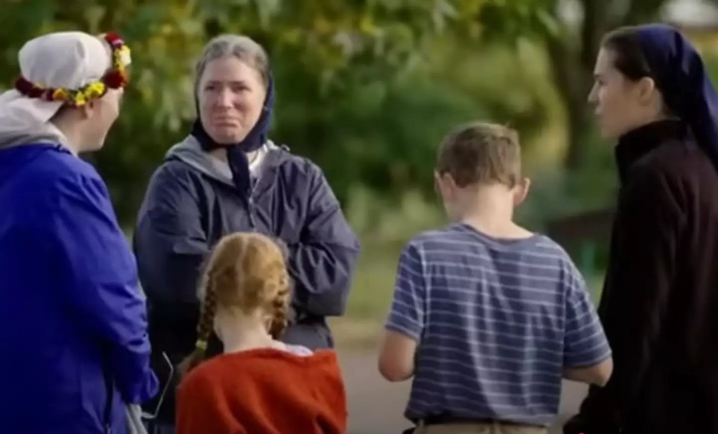 Life in a Bruderhof community looks very different to ours (YouTube/BBC)