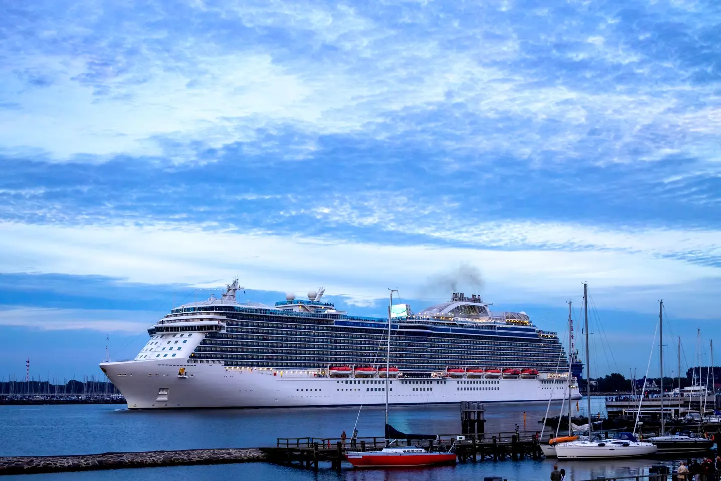 Cruise ships take thousands of staff to make them run.