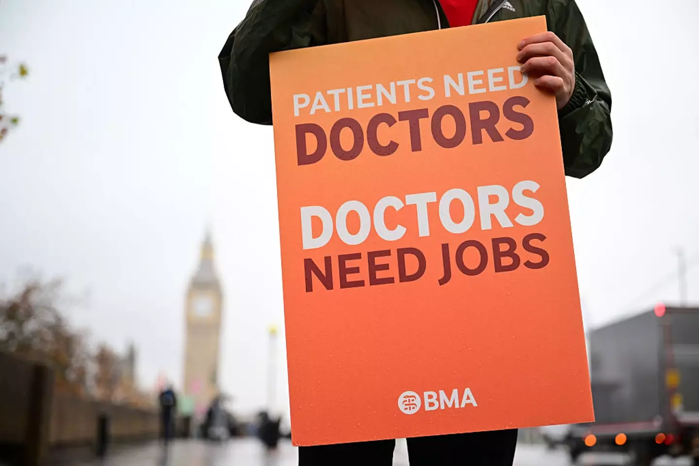 Doctors have been on the picket line up and down the country in the past few days (Raid Necati Aslm/Anadolu via Getty Images)