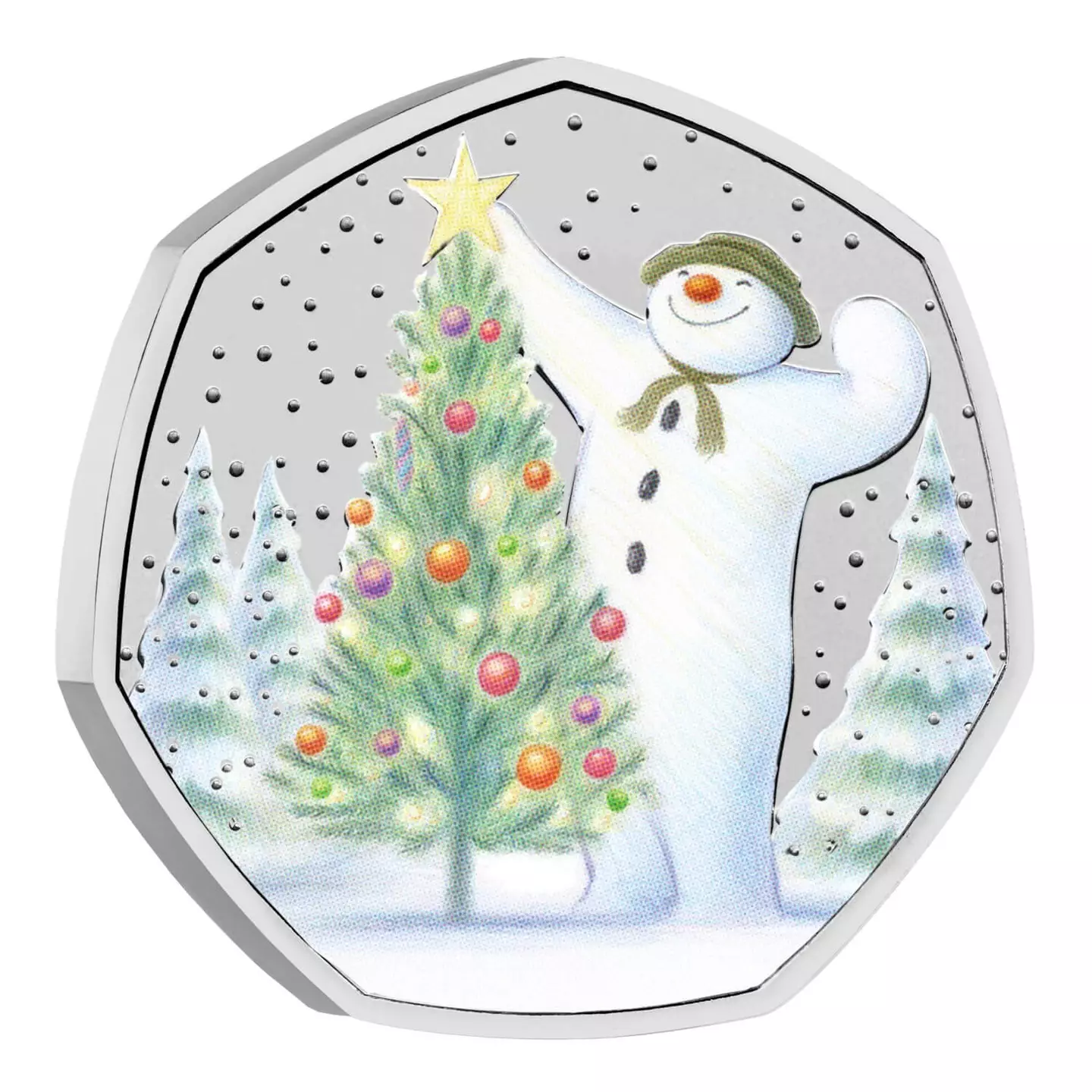 3,000 calendars have been sold, with 2,999 of them having this coloured 50p (Royal Mint)
