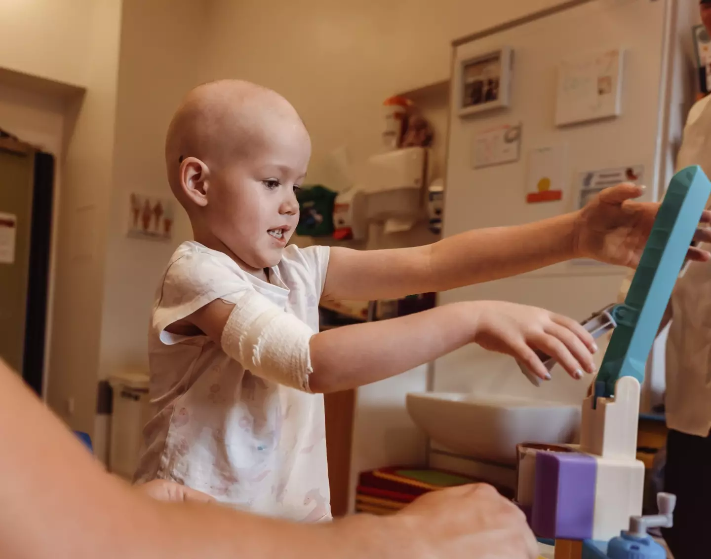 The youngster is now looking forward to returning to school and starting year 2 (PA)