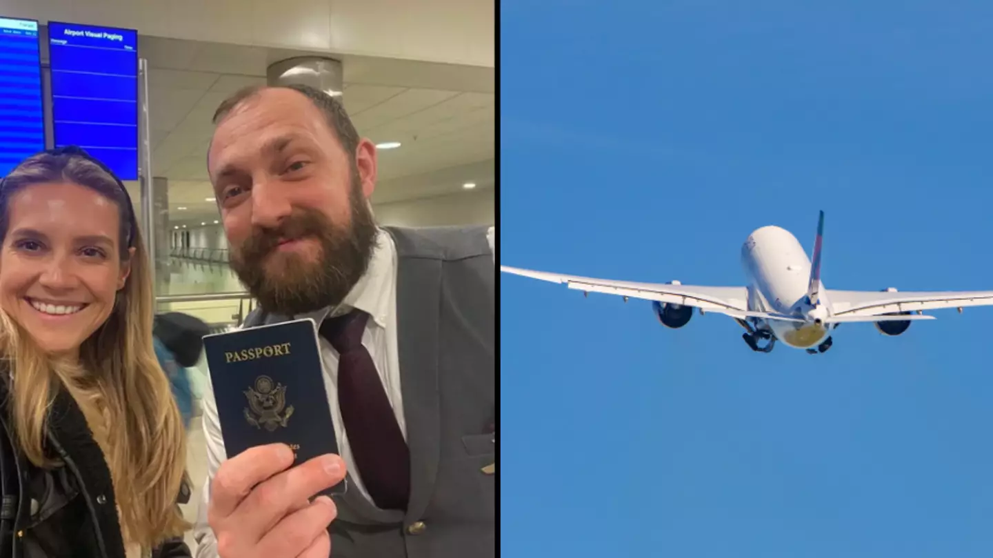 Hero flight attendant saves couple’s honeymoon after devastated woman forgot her passport