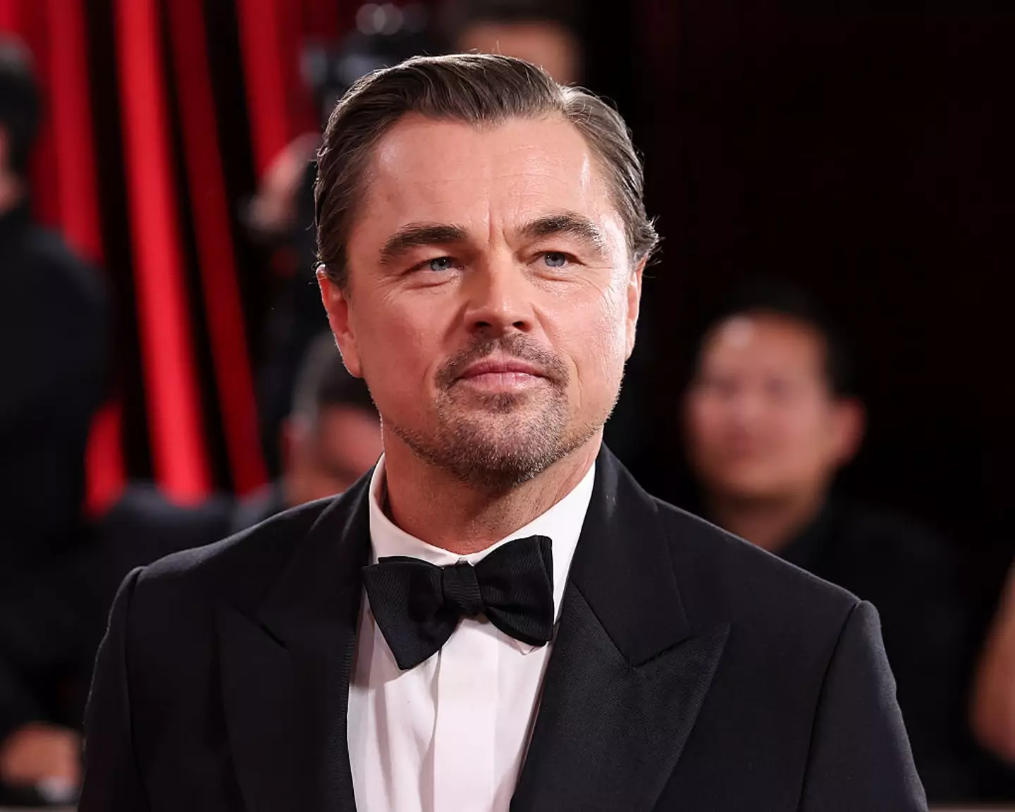 DiCaprio tends to keep things professional, so fans loved to see him let loose a bit (JC Olivera/2026GG/Penske Media via Getty Images)