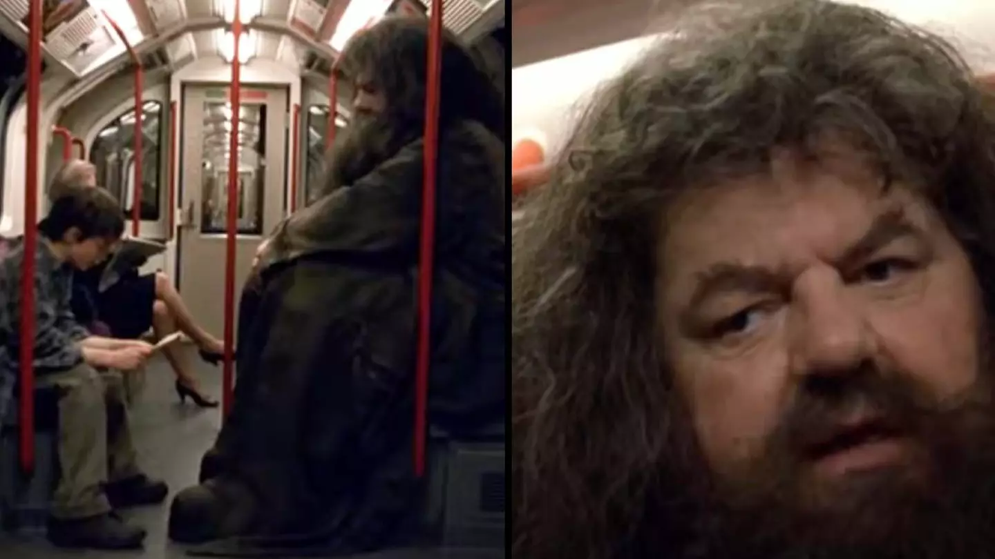Harry Potter fans bewildered after seeing Harry and Hagrid riding the tube in rare scene