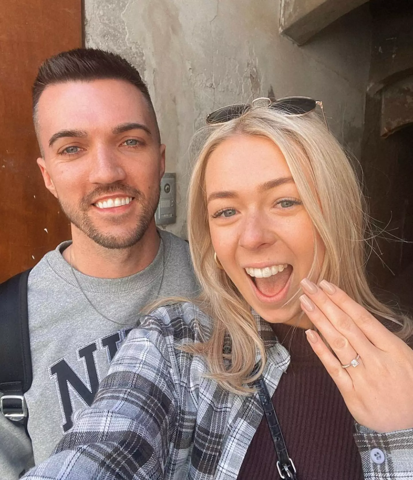 The couple have been engaged for over two years.