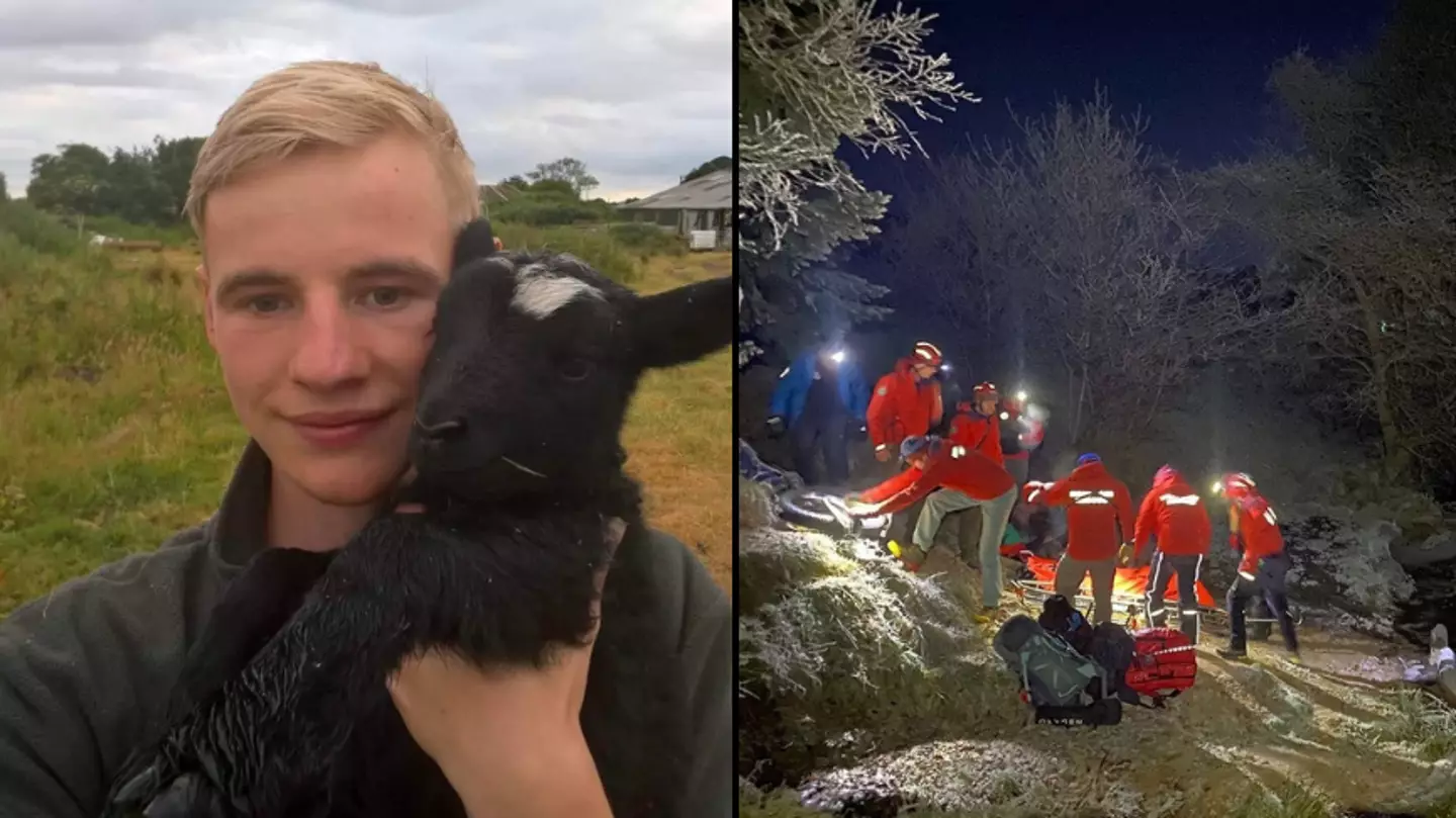 Man messaged his family 'to say goodbye' after falling down icy gorge