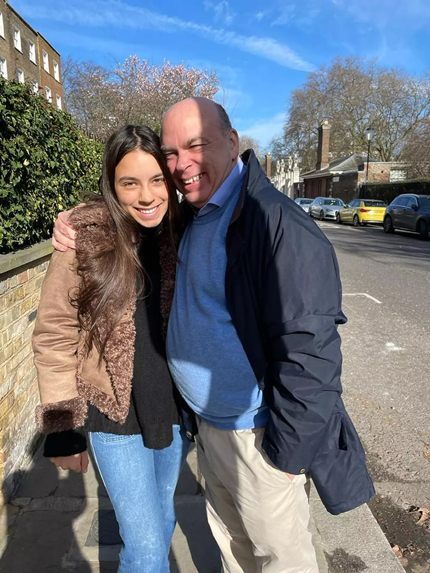 Mike Lynch and his daughter Hannah. (PA)
