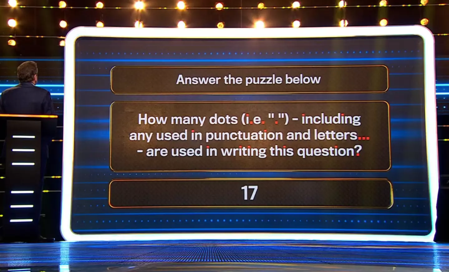 The answer is 17, did you get it? (ITV)