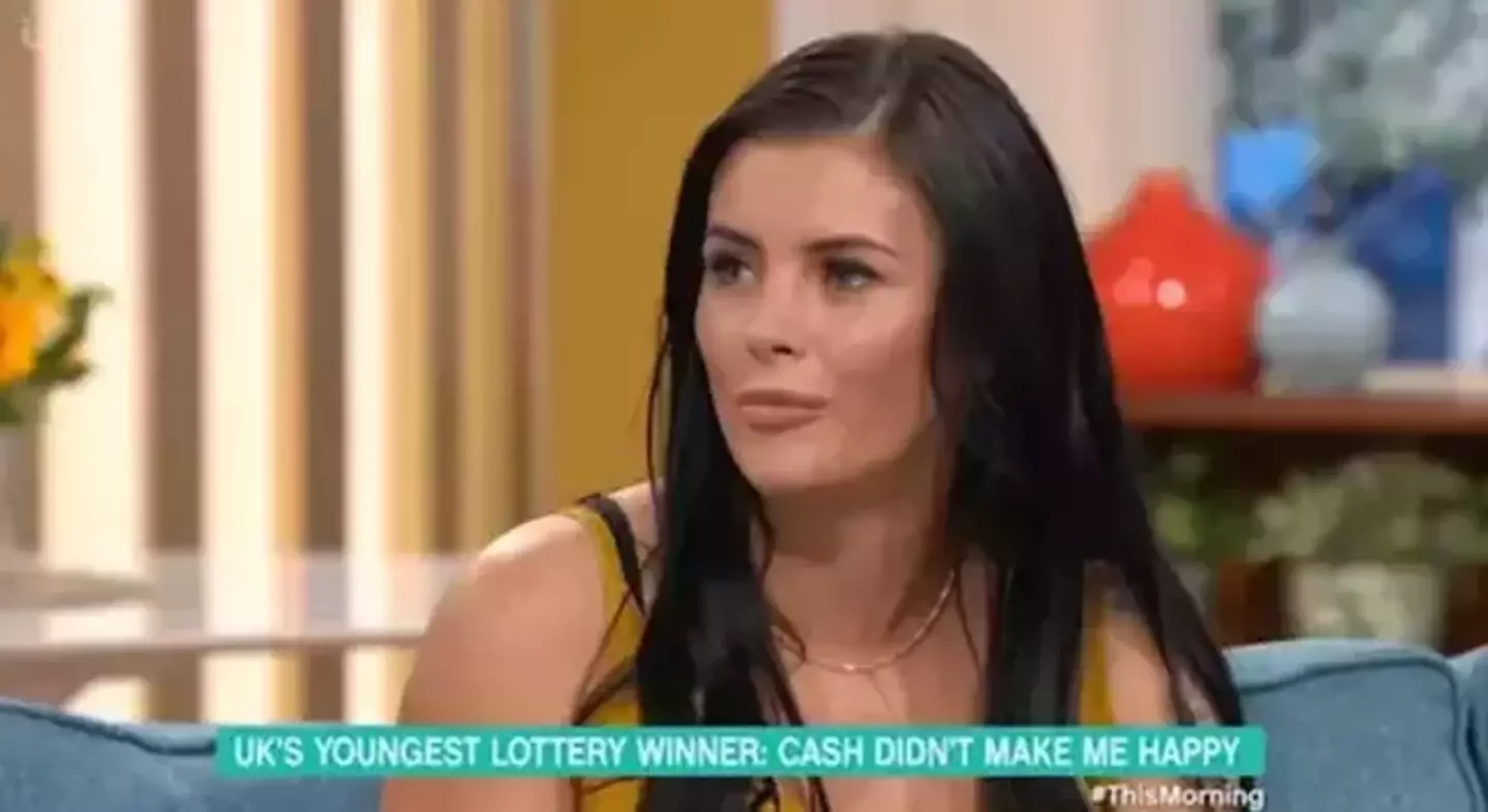 Callie Rogers became the UK's youngest lottery winner in 2003.