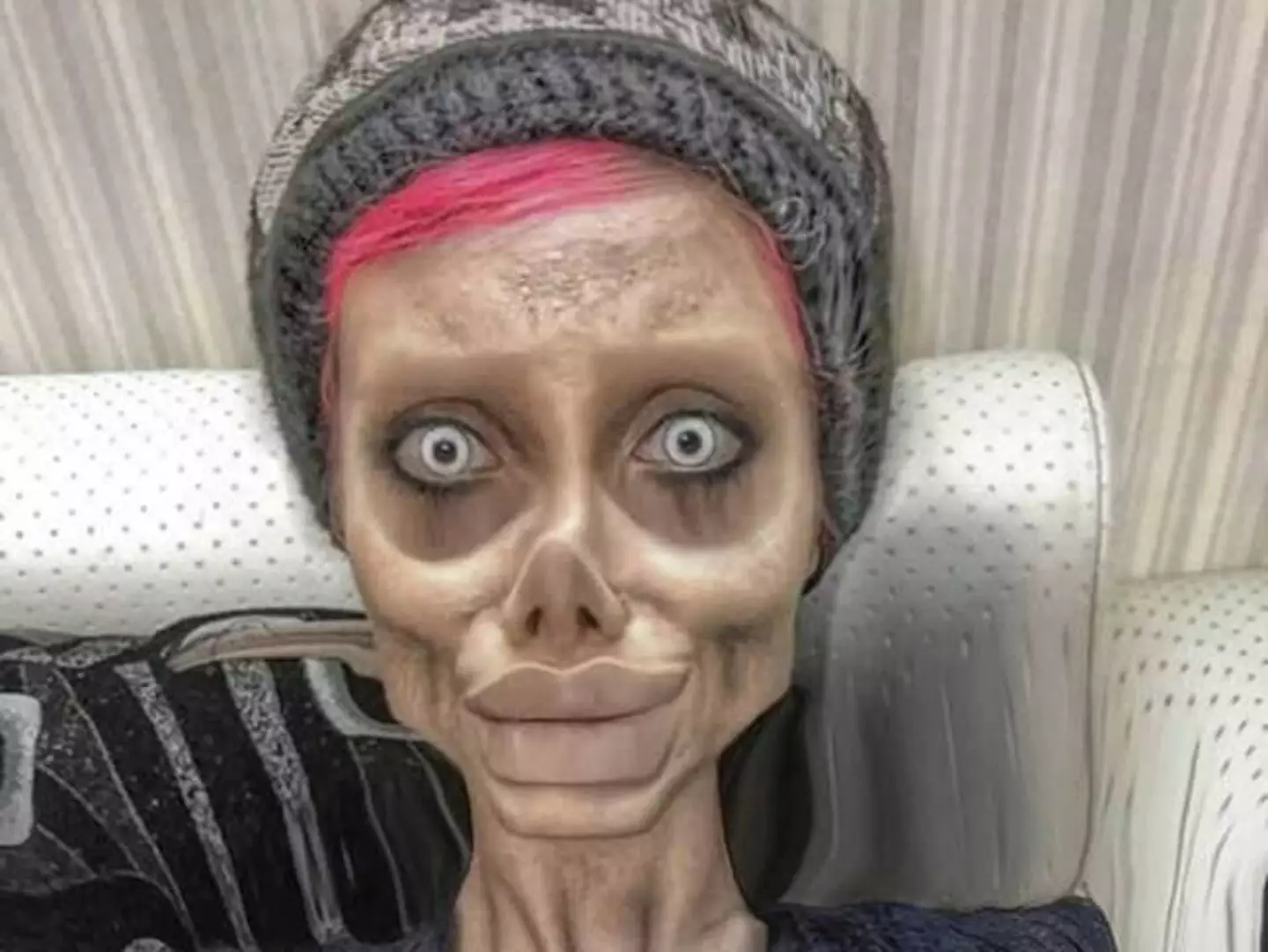 The ‘Zombie’ Angelina Jolie influencer is known for posting to Instagram.