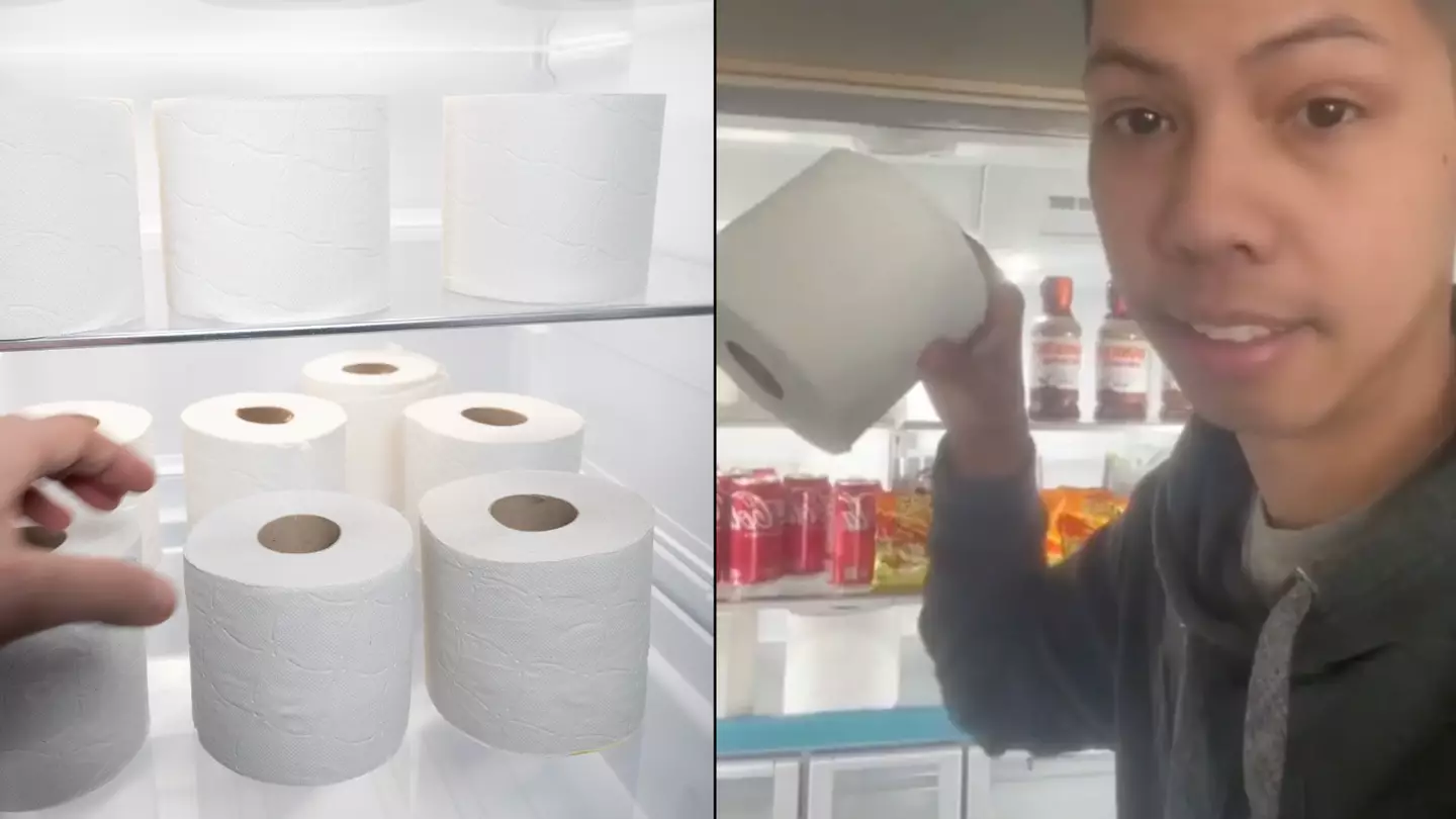 There's a weird new trend were people are putting toilet paper in the fridge