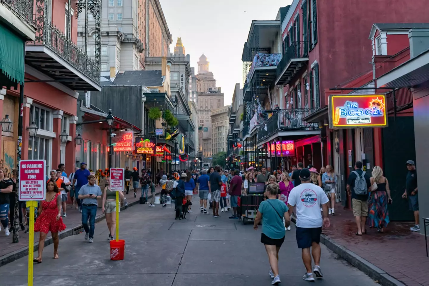 Bourbon Street is likely to have been busy with tourists and locals (AaronP/Bauer-Griffin/GC Images)
