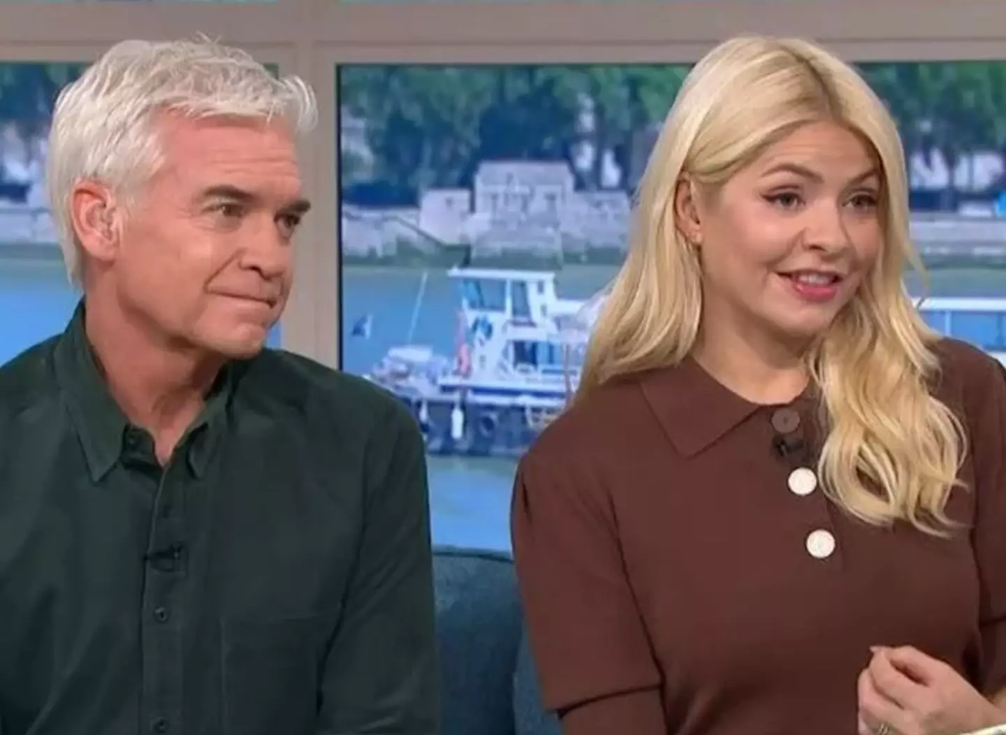 Phil and Holly returned to the This Morning sofa today.