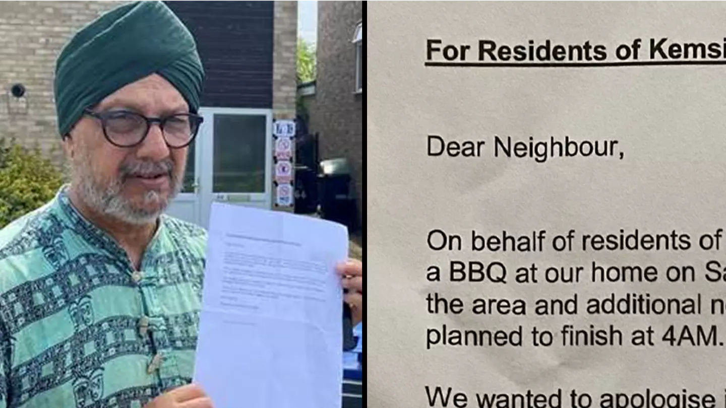 Students write cheeky note to neighbours telling them to not park cars outside homes before party