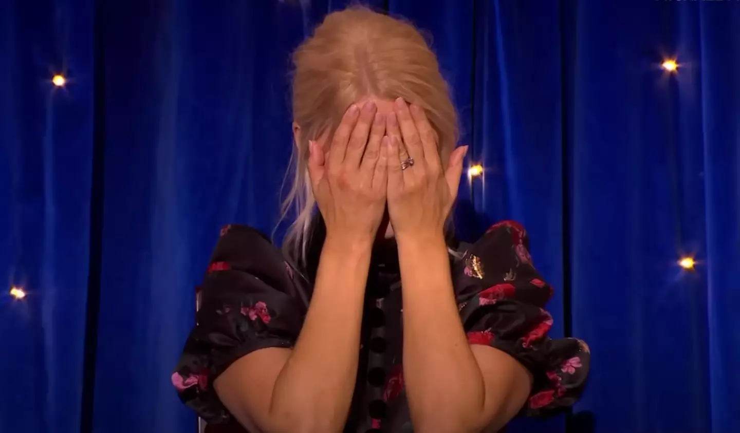 It was a hands over the eyes moment for Holly Willoughby (BBC)