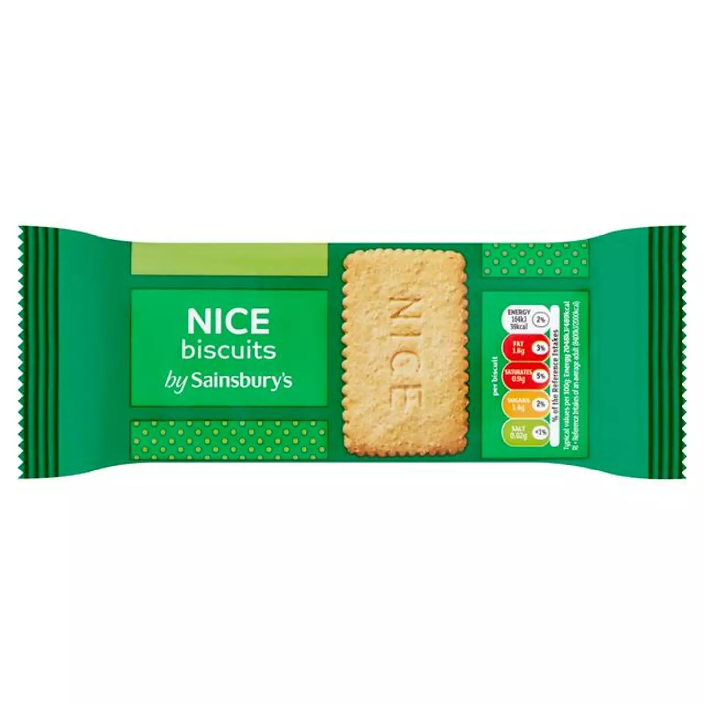Nice biscuits are an elite snack and are known for their distinct texture and sugary coating. (Sainsbury's)