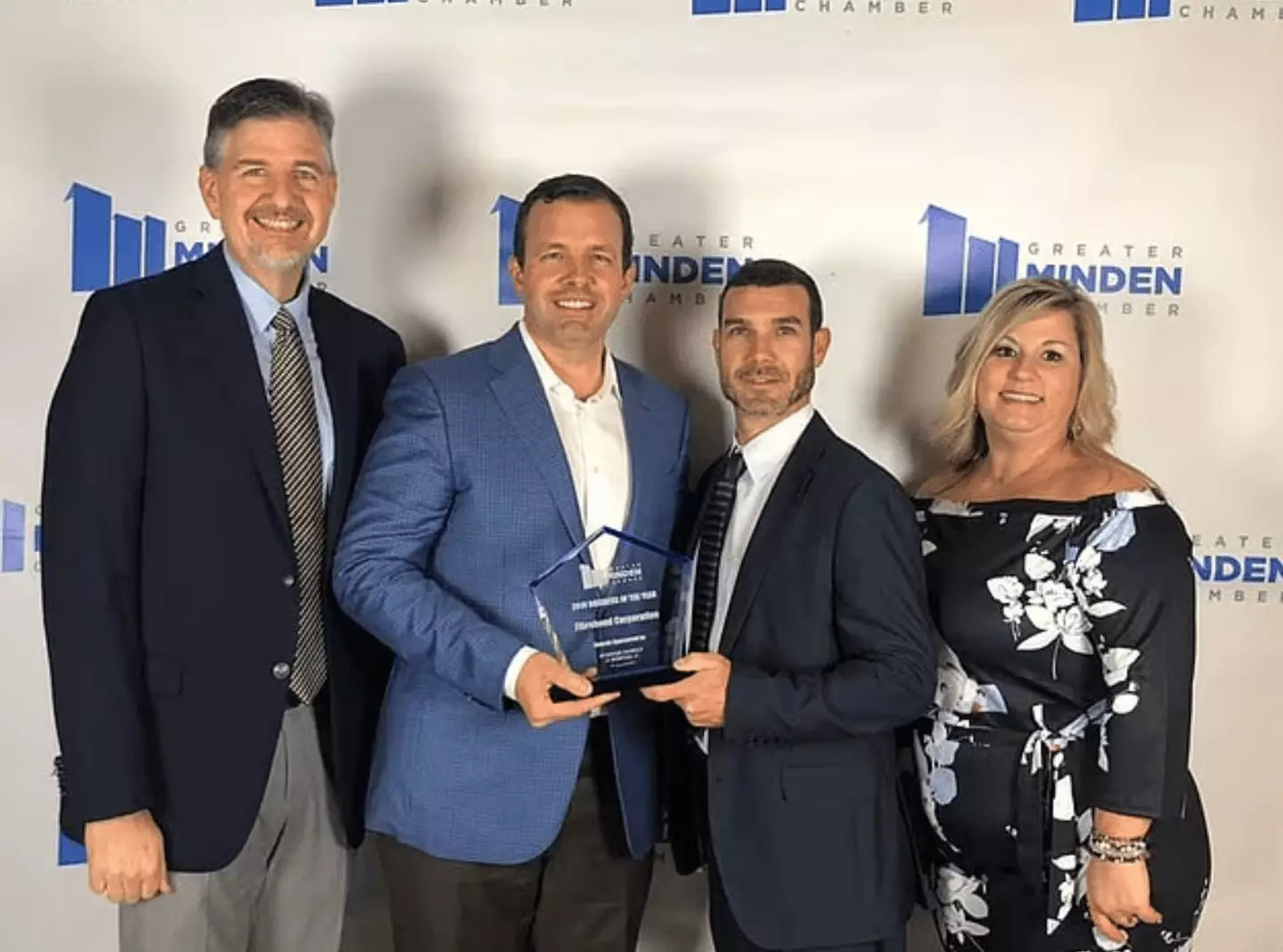 Graham Walker (second left) made sure employees received bonuses before the company's sale (Fibrebond/Facebook)