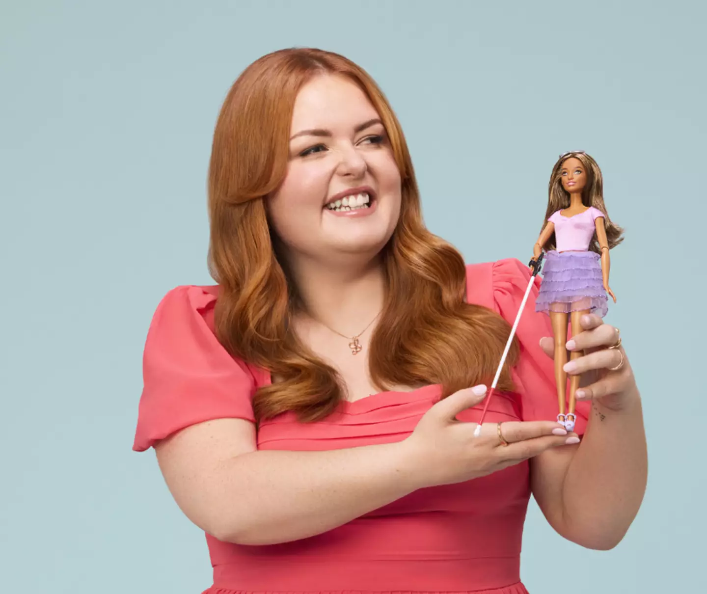 Disability activist Lucy Edwards said the new Barbie 'means everything to me'. (Mattel)