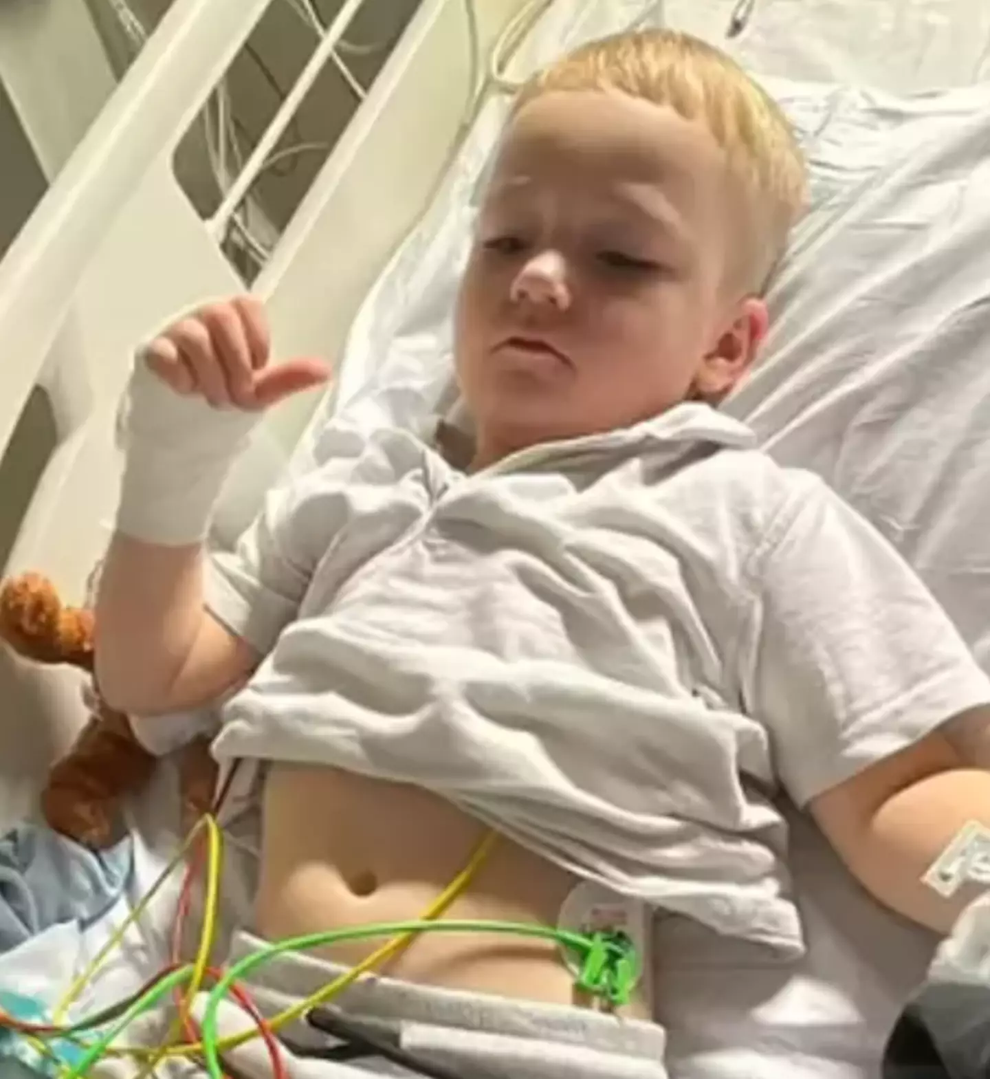 Albie Pegg suffered from the ingredient after having a slushy.