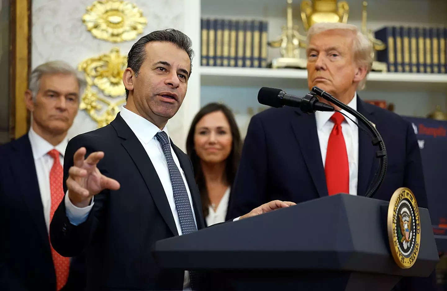 FDA chief Marty Makary said they wouldn't be putting the warning on Covid vaccine boxes (Kevin Dietsch/Getty Images)