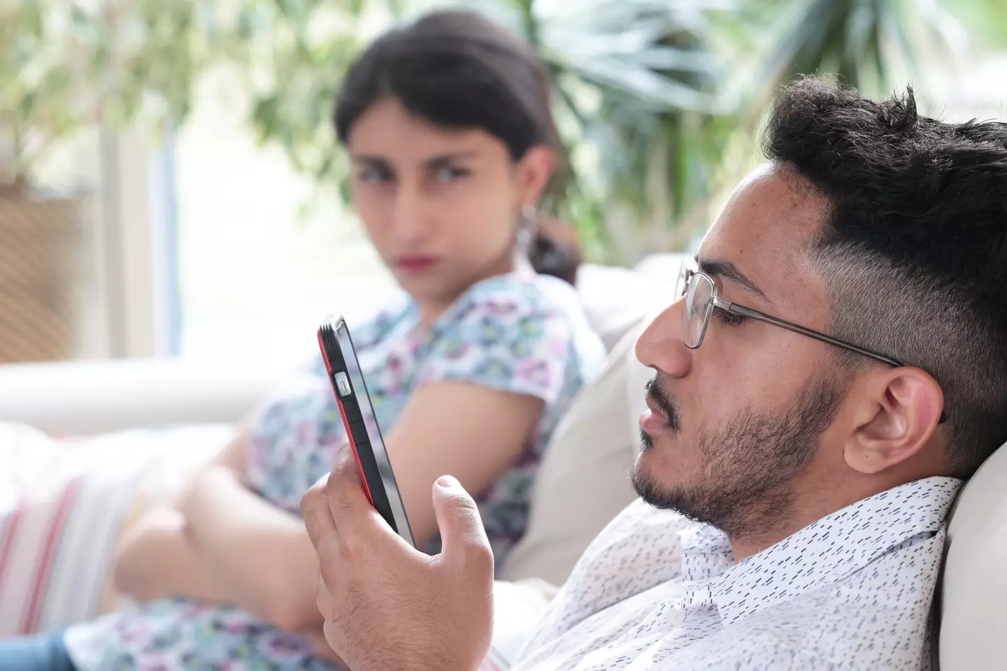 "I bet you're commenting on her latest photo. It's not on."  (Getty Stock Photo)