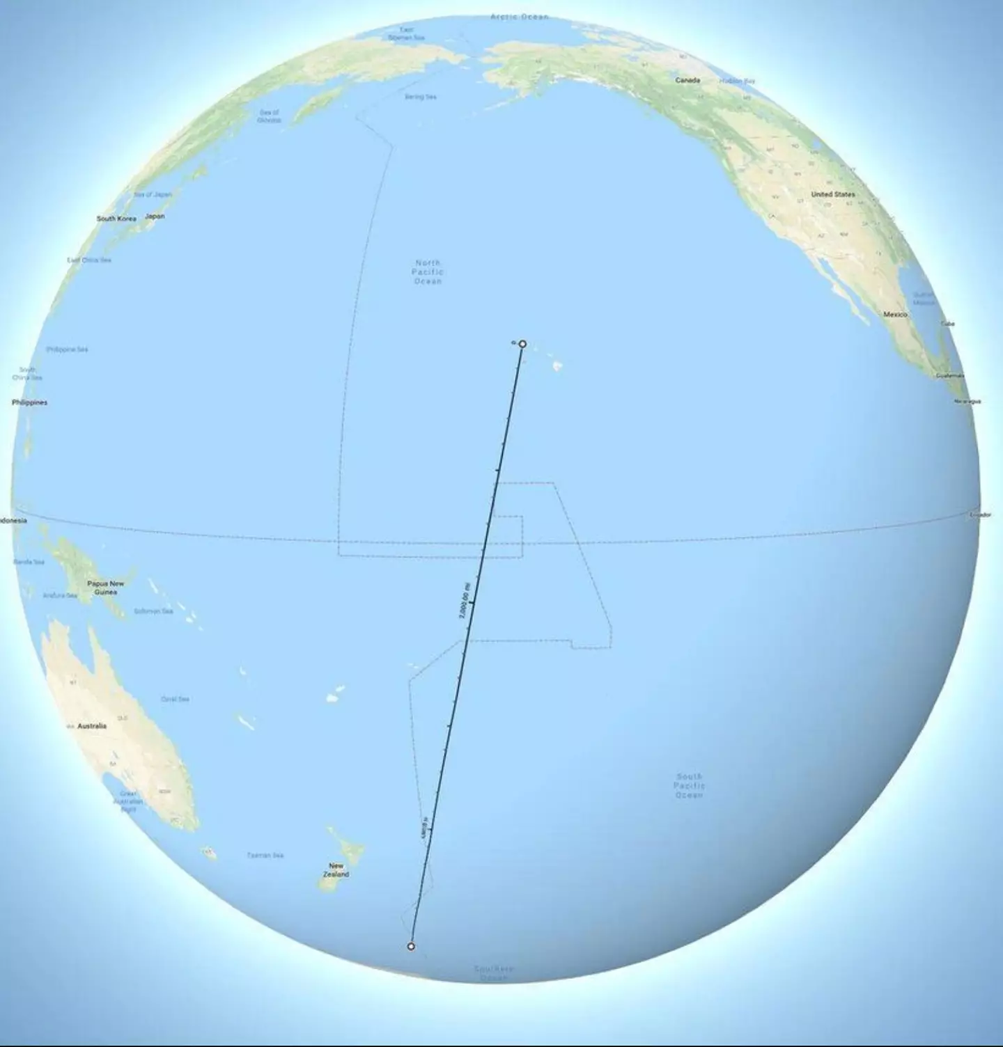 The  International Date Line is responsible for the so-called 'time travel' flights (X)