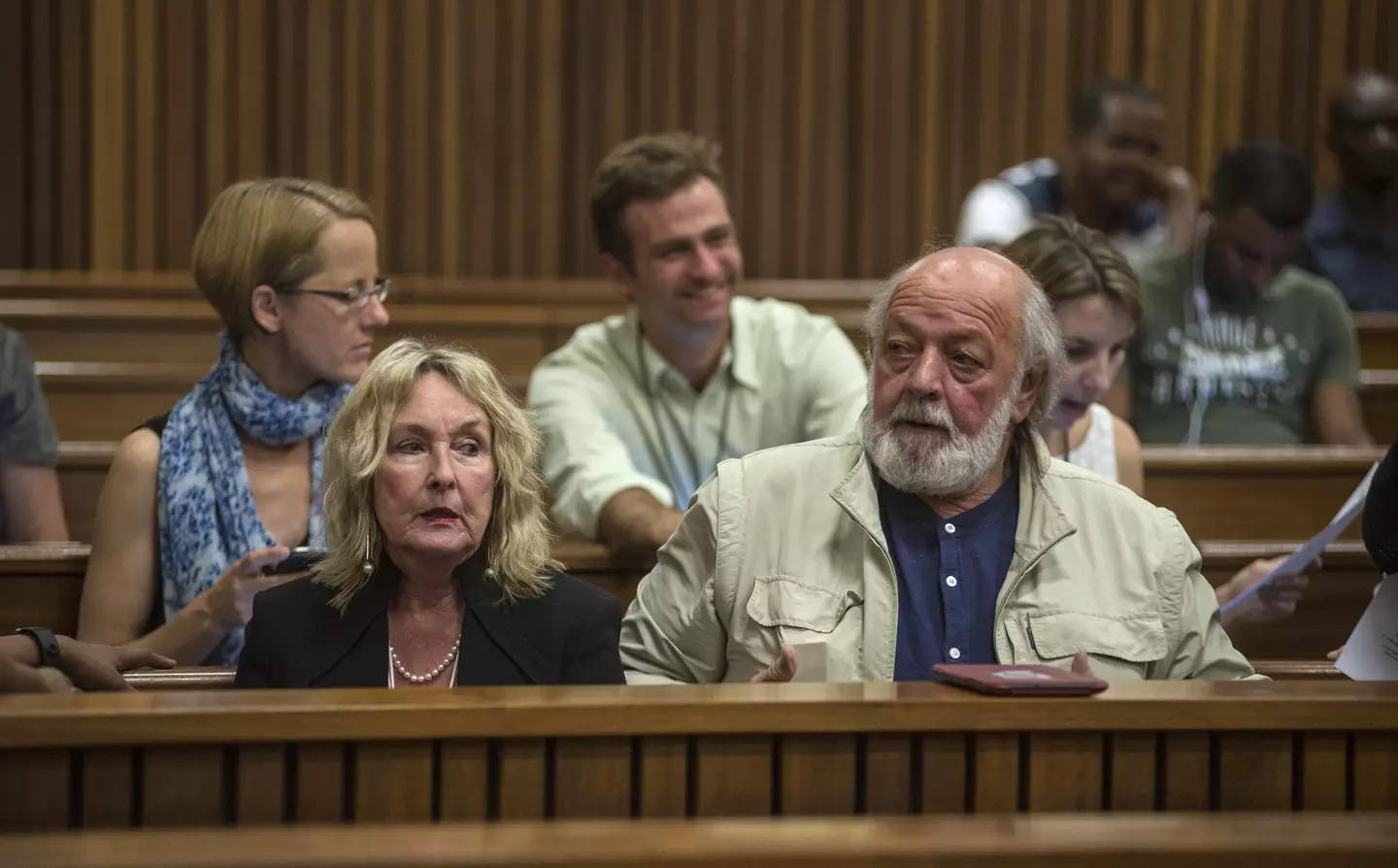 June and Barry Steenkamp, the parents of Reeva.