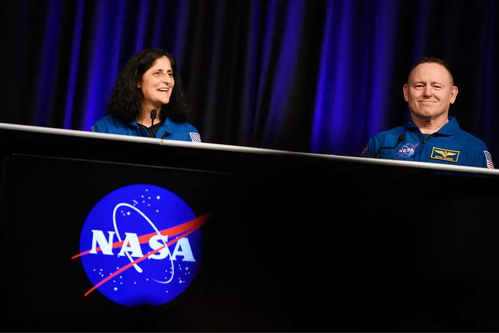 Suni Williams and Butch Wilmore were stranded in space together for nine months (MARK FELIX/AFP via Getty Images)