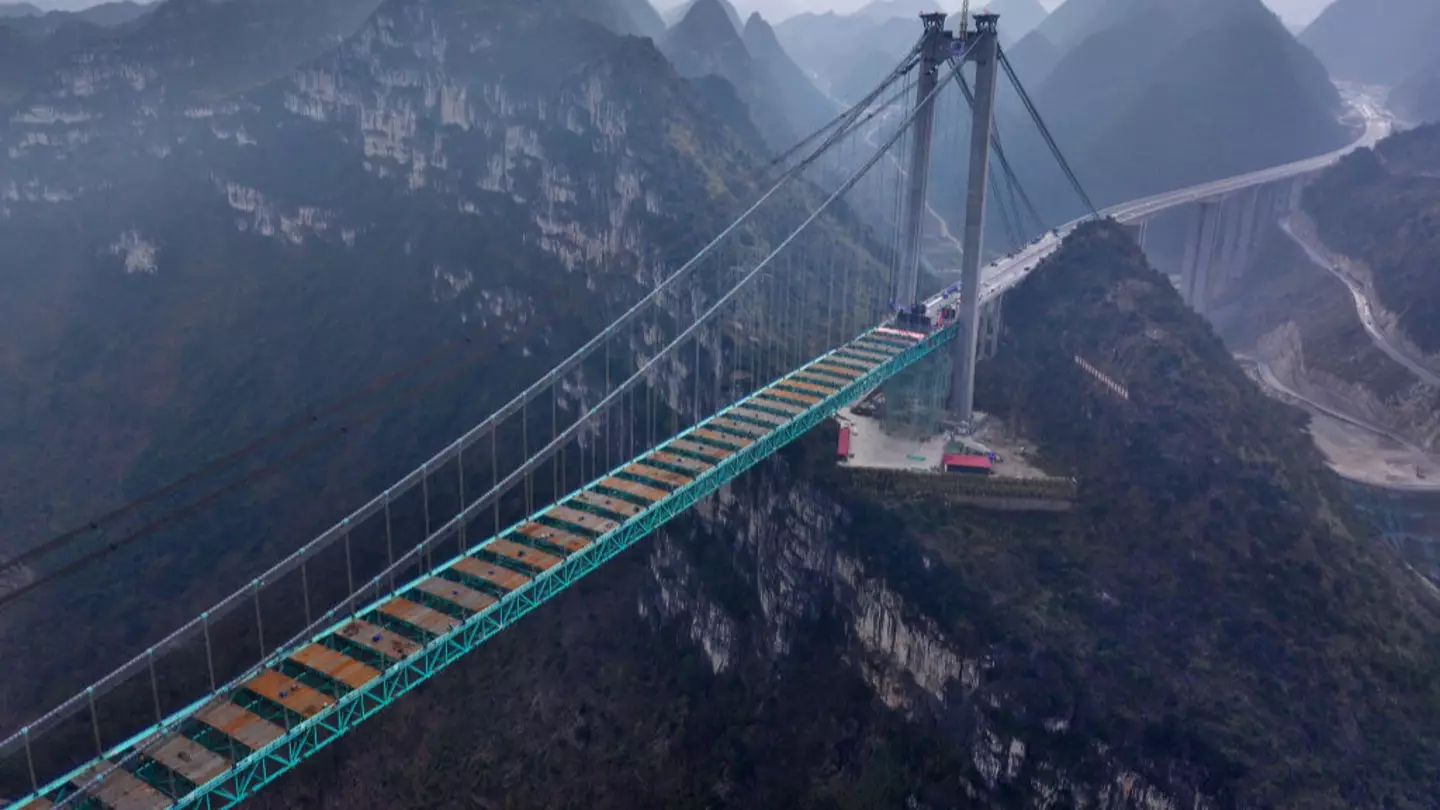 World’s highest bridge that only took three years to build is set to open this year