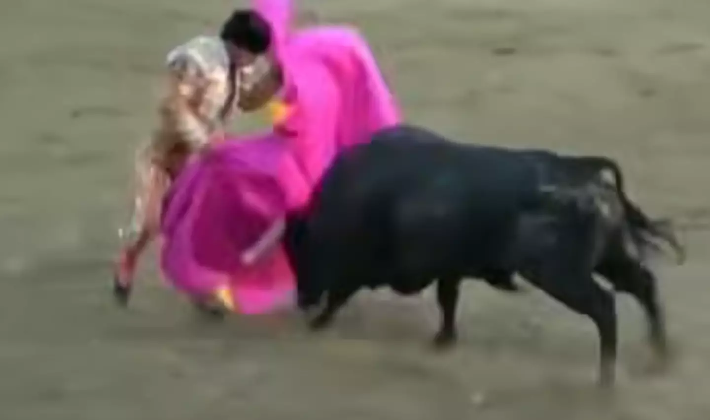 The matador was gored twice (YouTube/Castilla-La Mancha Media)