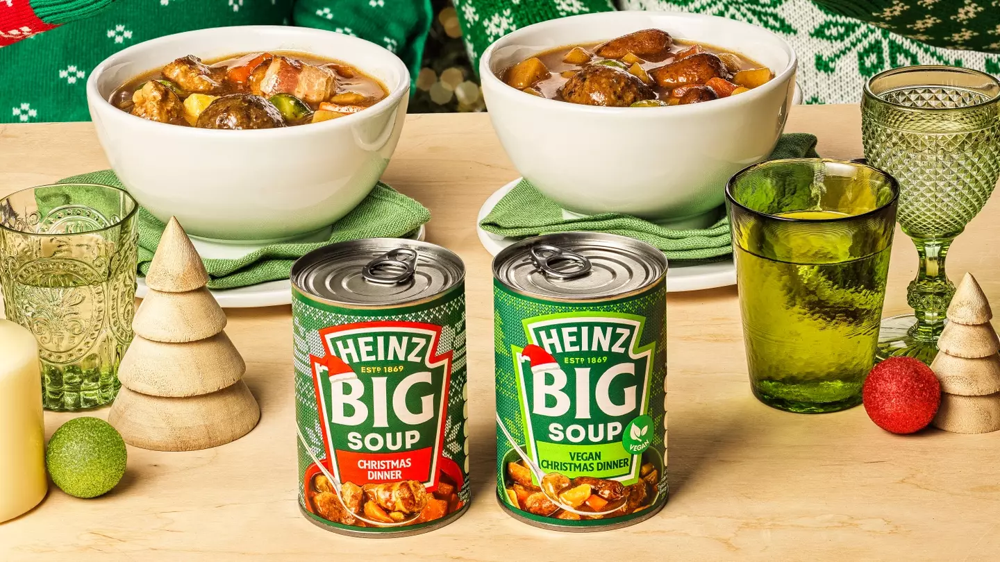 If you don't have time to cook a proper Christmas dinner, Heinz's soup in a can could be the solution.